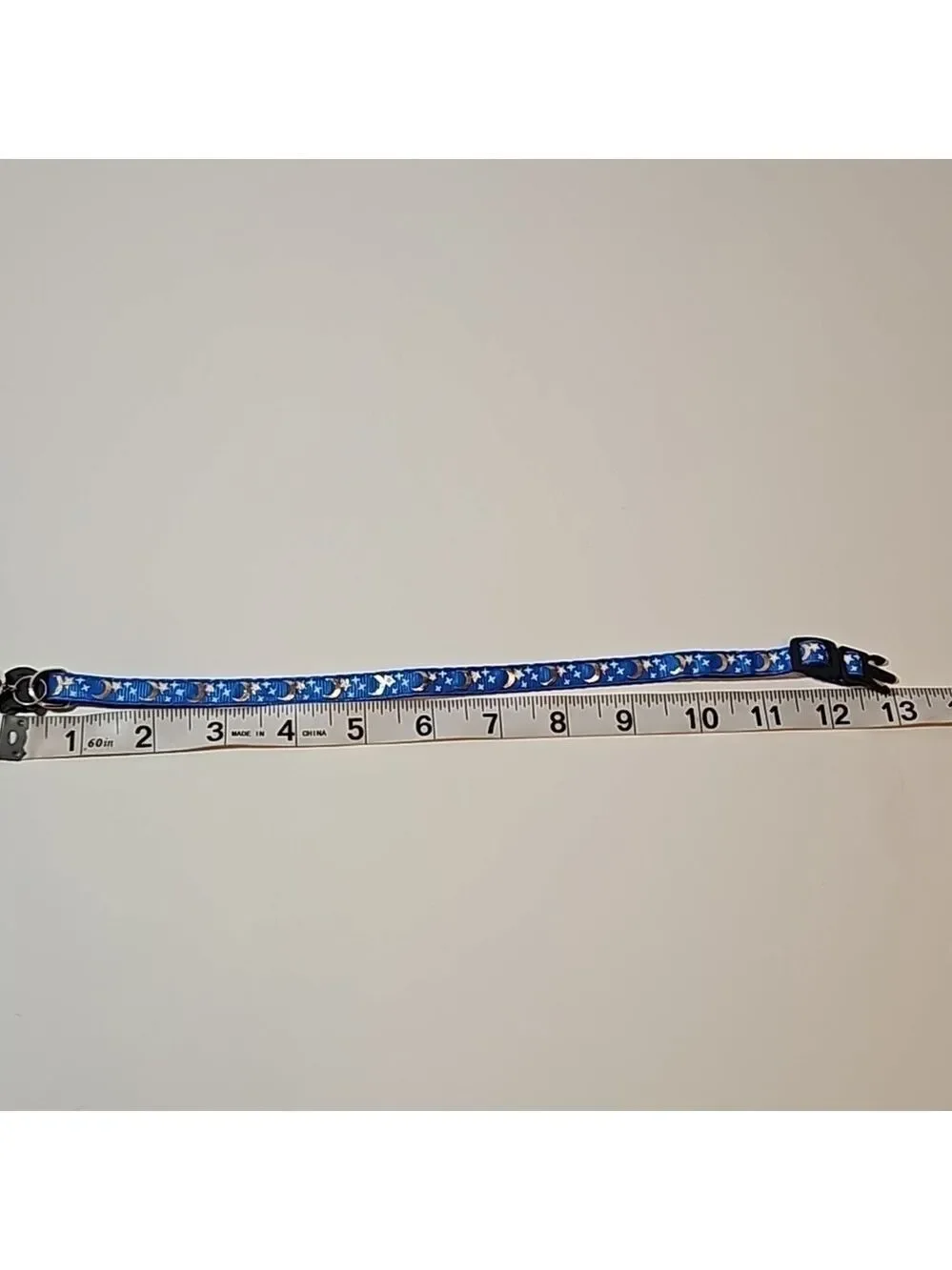 1- Cat Collar Stars and Moon, Reflective with Bell, Solid & Safe , Nylon, Pet